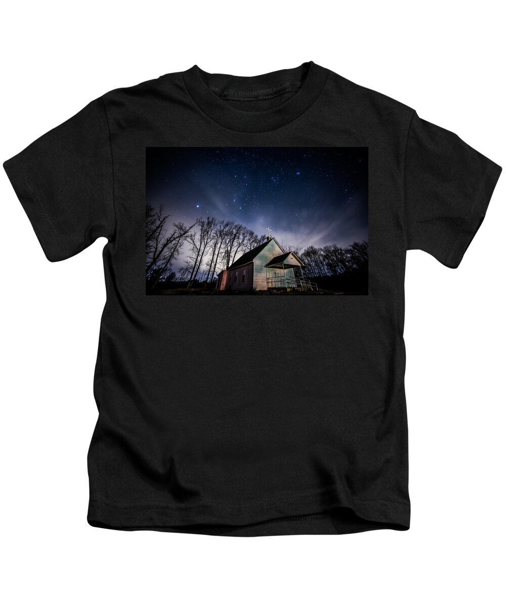 Church Kids T-Shirt featuring the photograph Red Hill Road Church by David Downs