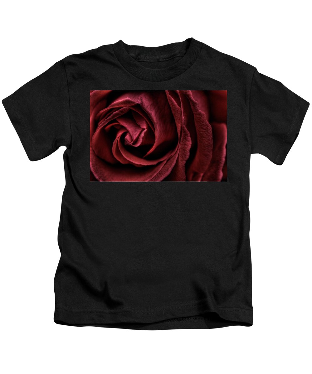 Red Kids T-Shirt featuring the photograph Red Rose by Nigel R Bell