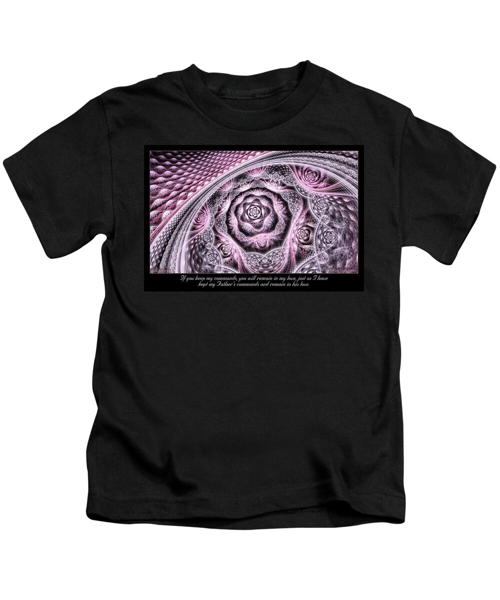 Fractal Kids T-Shirt featuring the digital art Remain by Missy Gainer