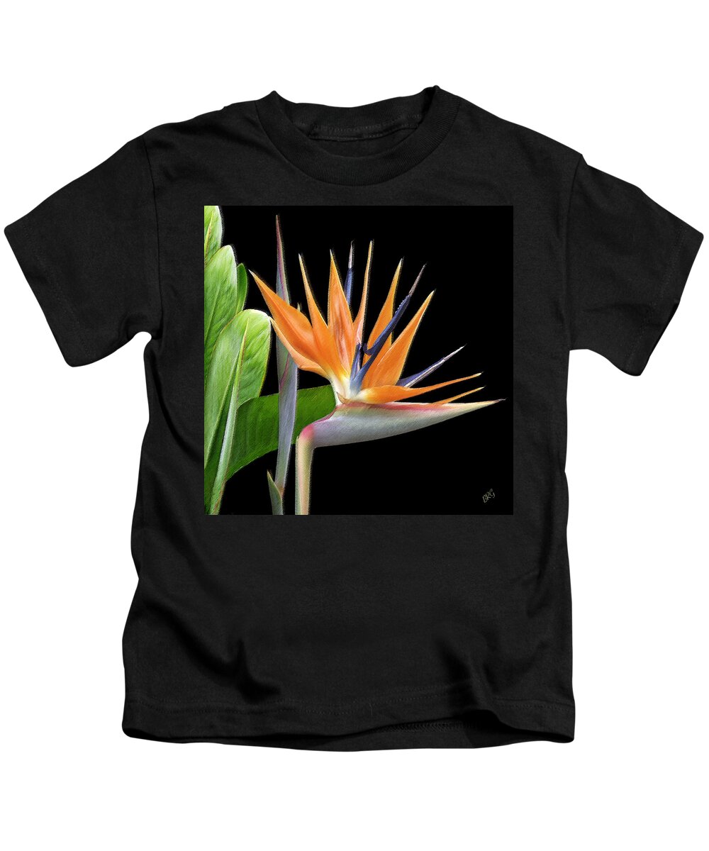 Tropical Flower Kids T-Shirt featuring the photograph Royal Beauty I - Bird Of Paradise by Ben and Raisa Gertsberg