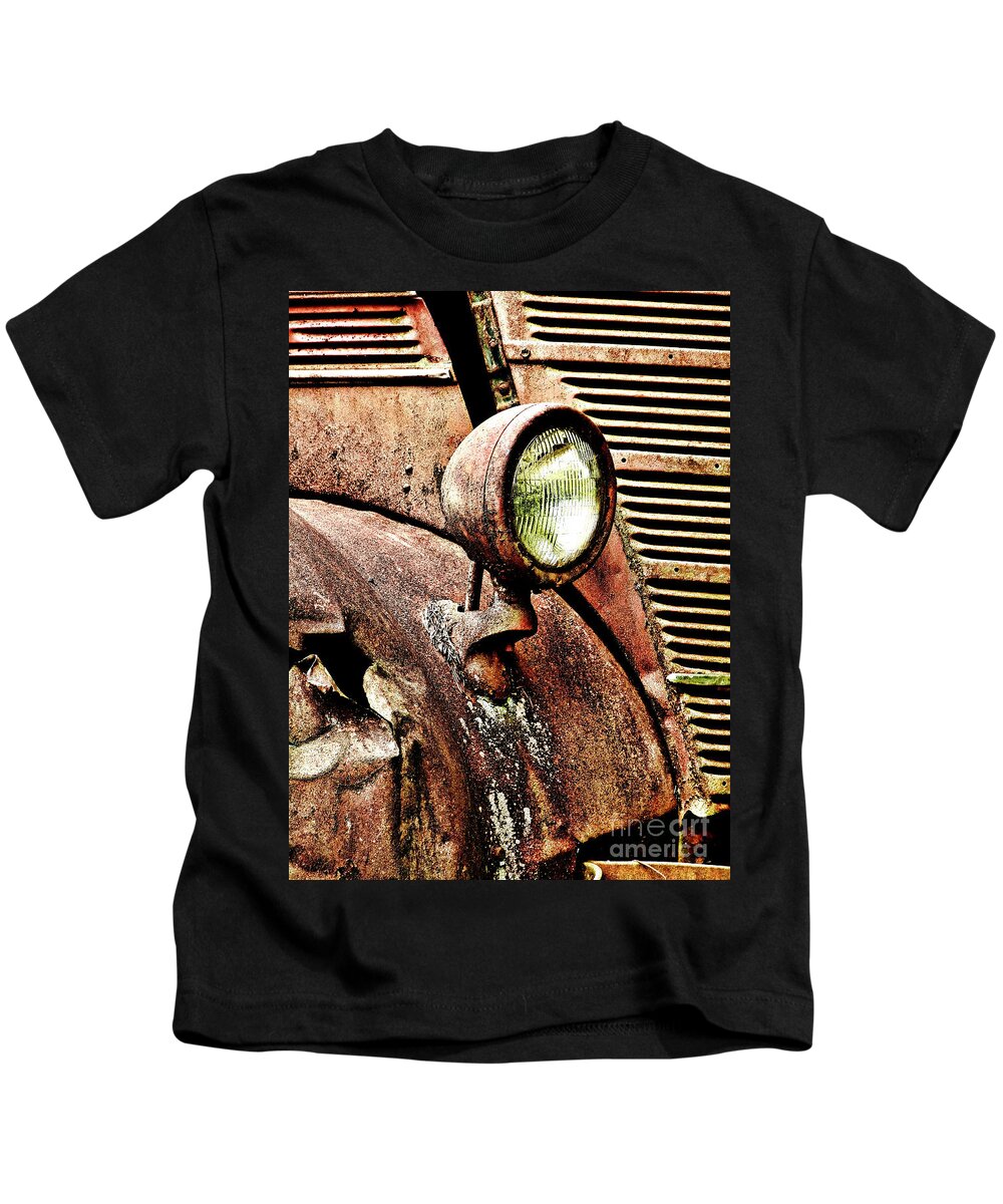 Old Truck Kids T-Shirt featuring the photograph Rusted by Ron Roberts
