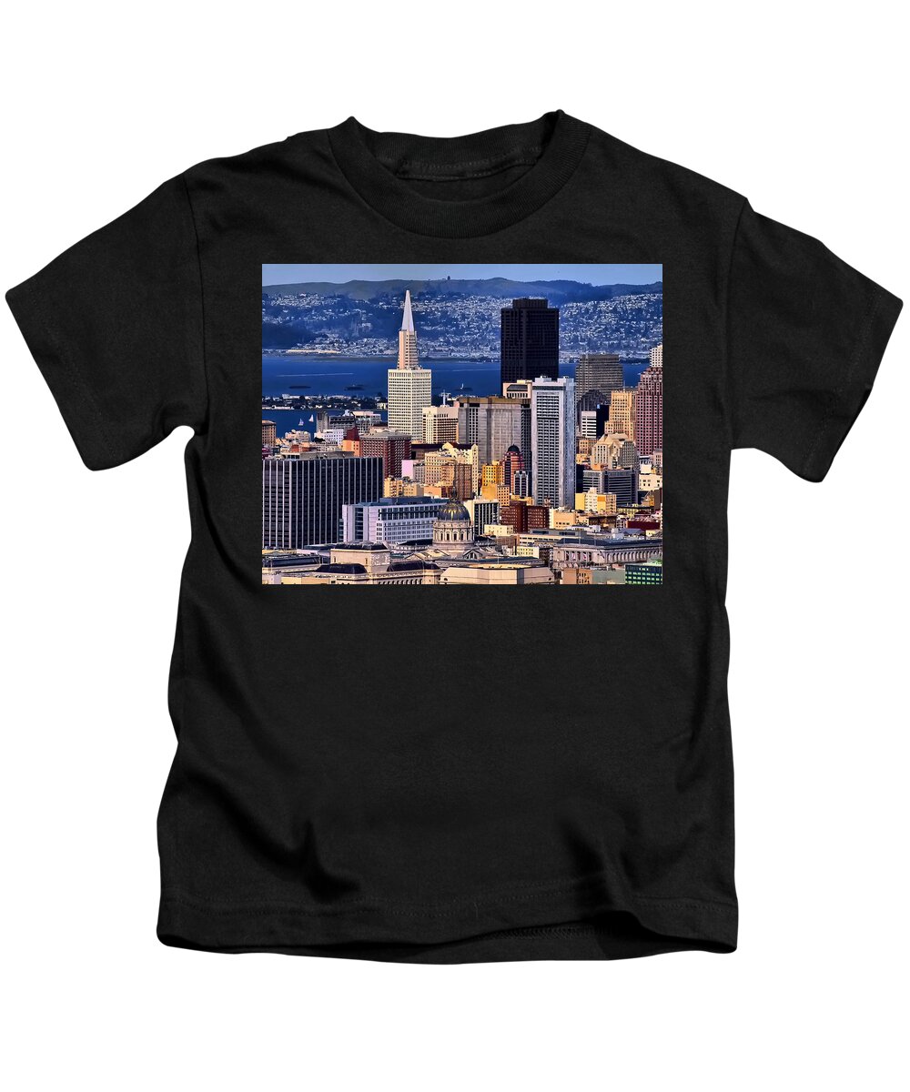  San Francisco Kids T-Shirt featuring the photograph San Francisco by Camille Lopez