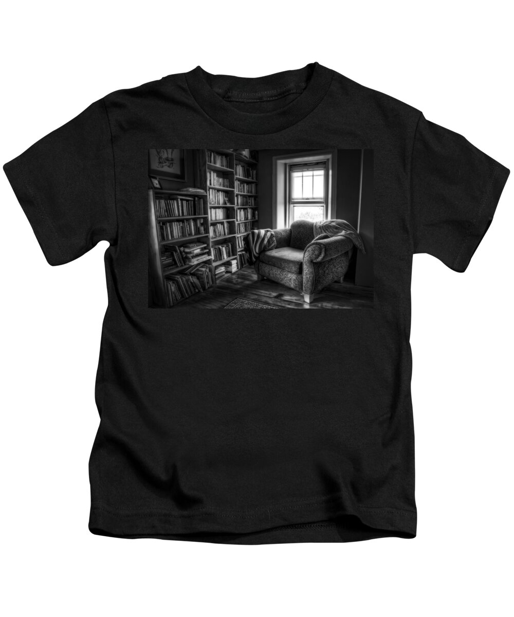 Library Kids T-Shirt featuring the photograph Sanctuary by Scott Norris