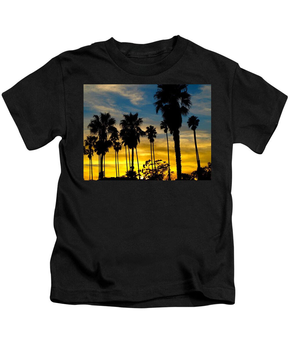 Santa Barbara Kids T-Shirt featuring the photograph Santa Barbara Sunset by Gia Marie Houck