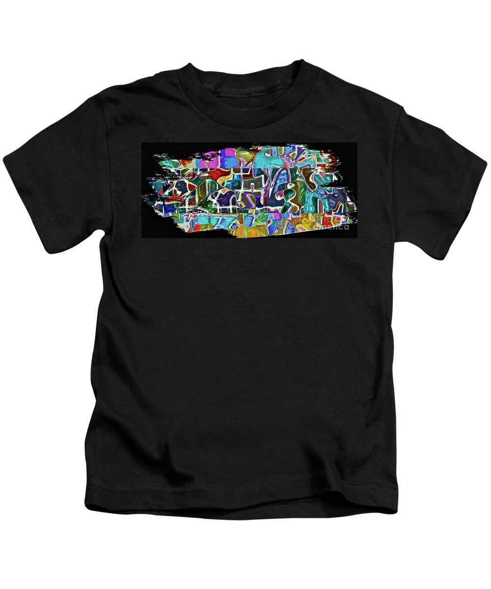 Abstract Kids T-Shirt featuring the photograph Scrap of Paper by Gwyn Newcombe