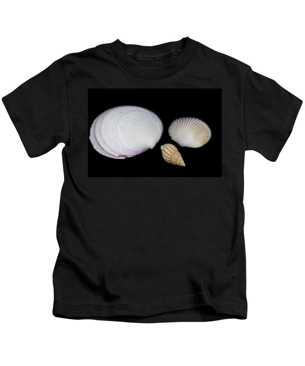 Marine Kids T-Shirt featuring the photograph Seashells by Paulo Goncalves