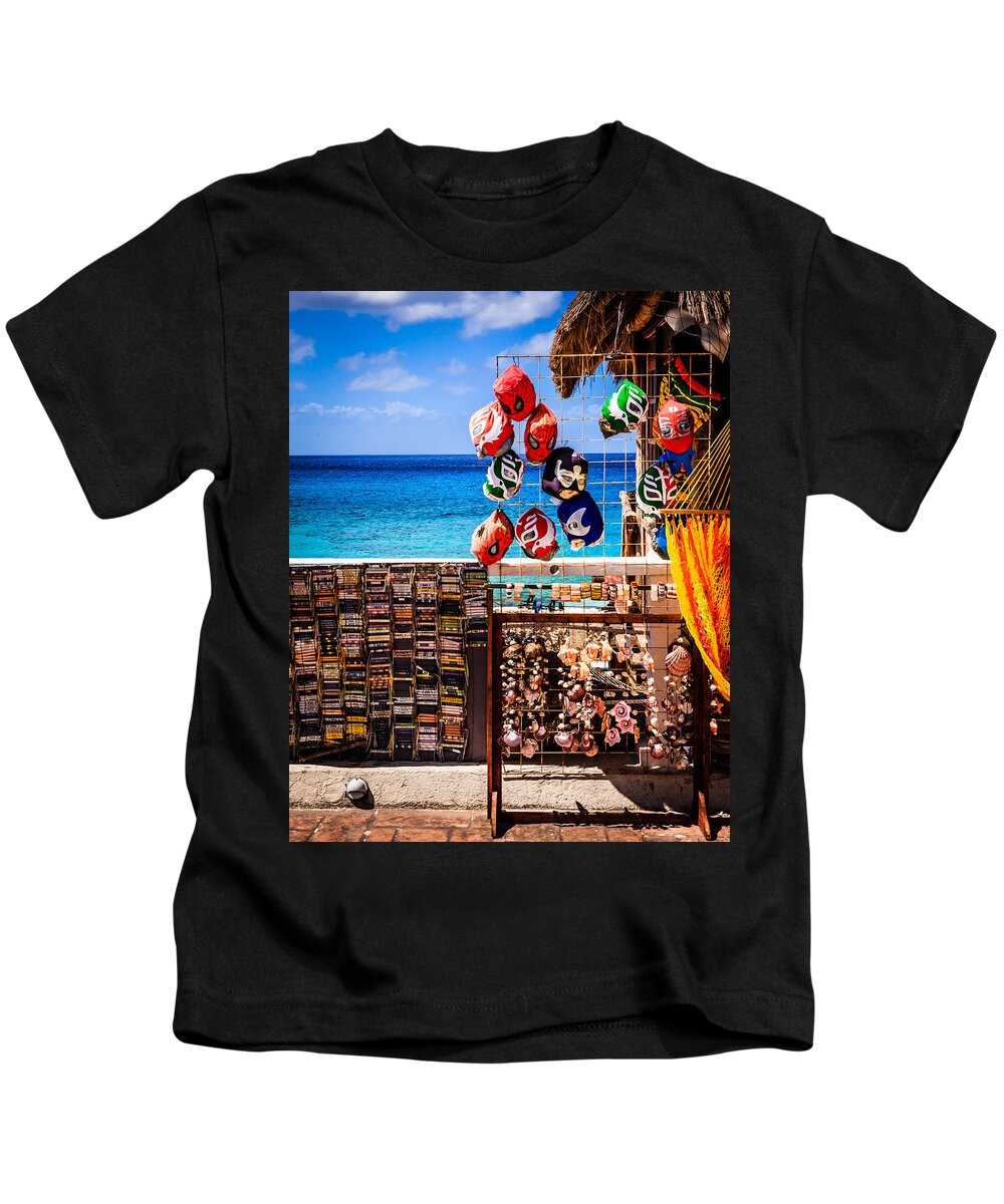 Cassette Kids T-Shirt featuring the photograph Seaside Market by Melinda Ledsome