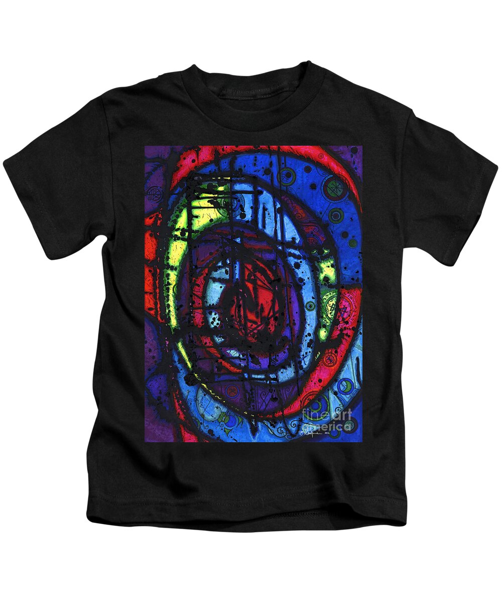  Kids T-Shirt featuring the drawing Seeking Power by Joey Gonzalez