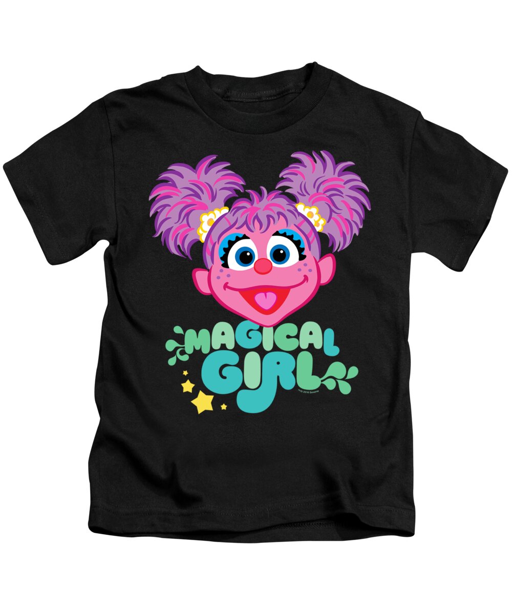  Kids T-Shirt featuring the digital art Sesame Street - Scribble Head by Brand A