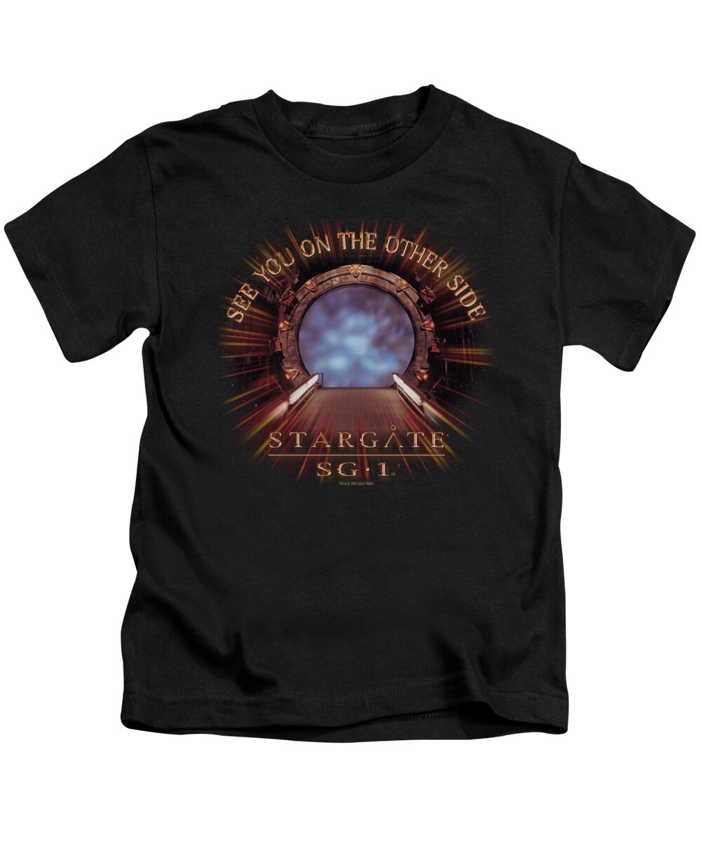  Kids T-Shirt featuring the digital art Sg1 - Other Side by Brand A