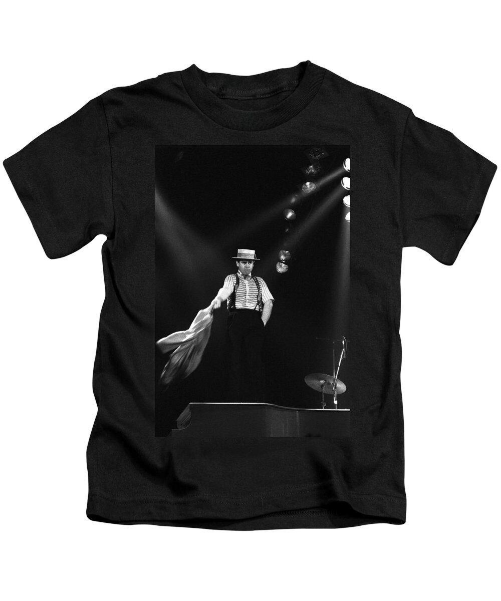Elton John Kids T-Shirt featuring the photograph Sir Elton John by Dragan Kudjerski