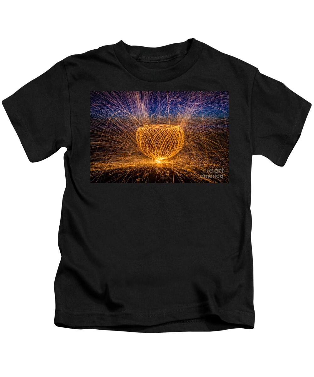 Nighttime Kids T-Shirt featuring the photograph Something Magical by Jennifer Magallon