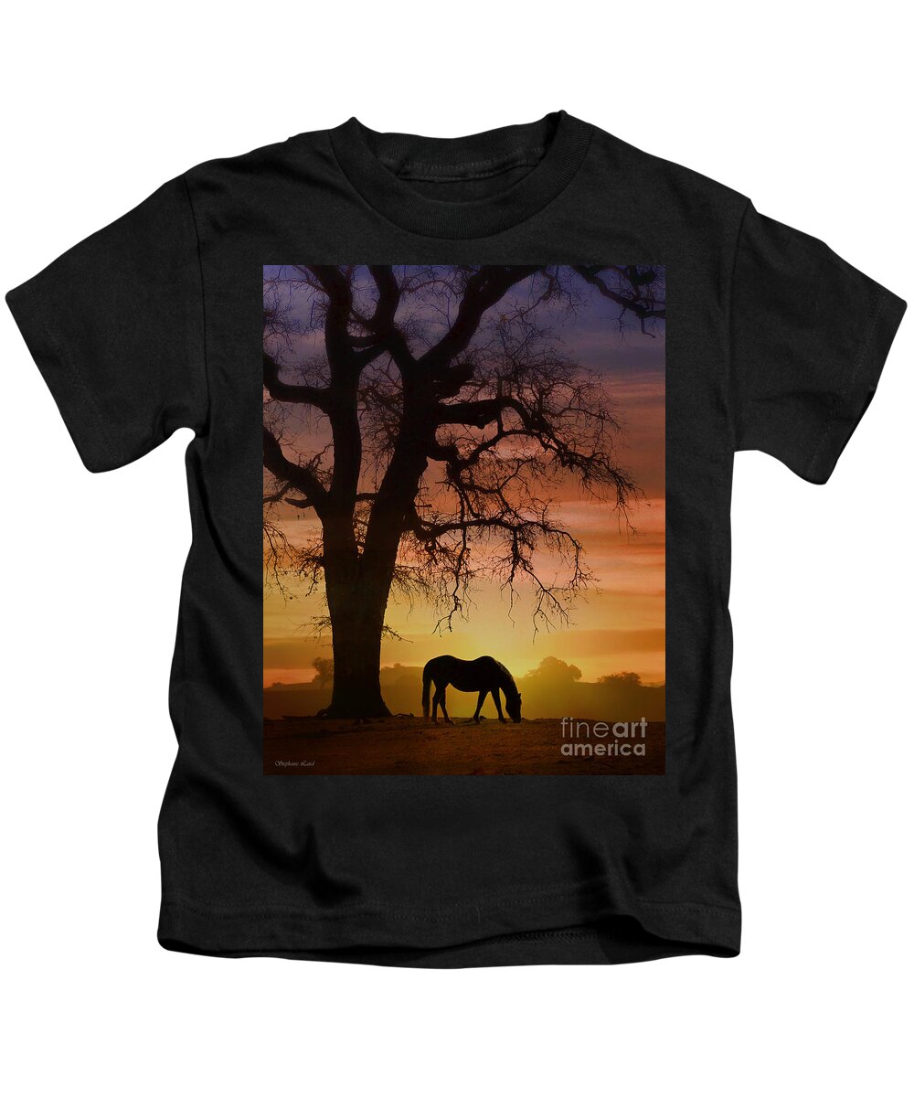 Horse Kids T-Shirt featuring the photograph Southwestern Color by Stephanie Laird