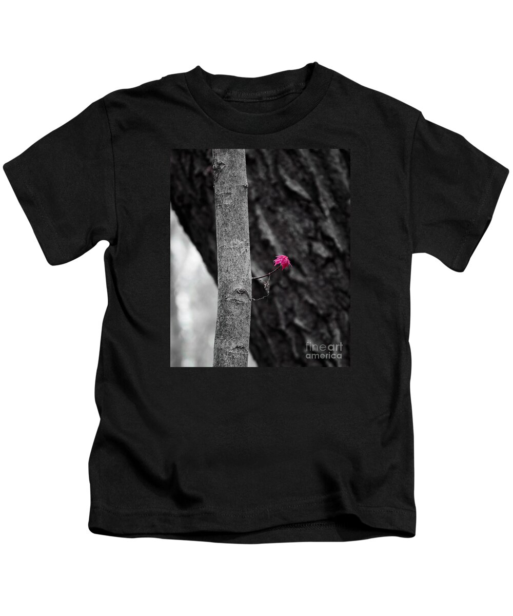 Natural Bridge Kids T-Shirt featuring the photograph Spring Maple Growth by Steven Ralser