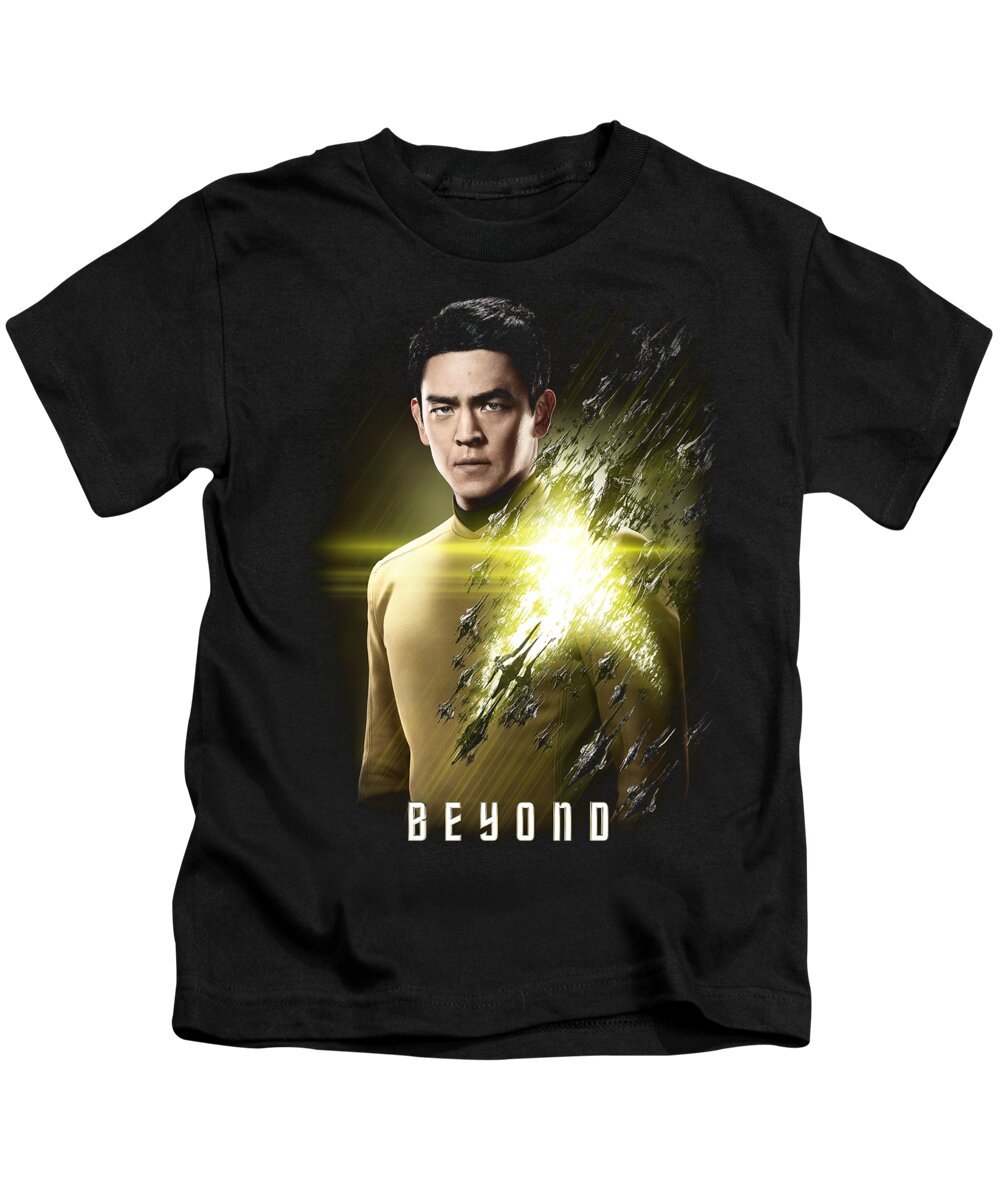  Kids T-Shirt featuring the digital art Star Trek Beyond - Sulu Poster by Brand A