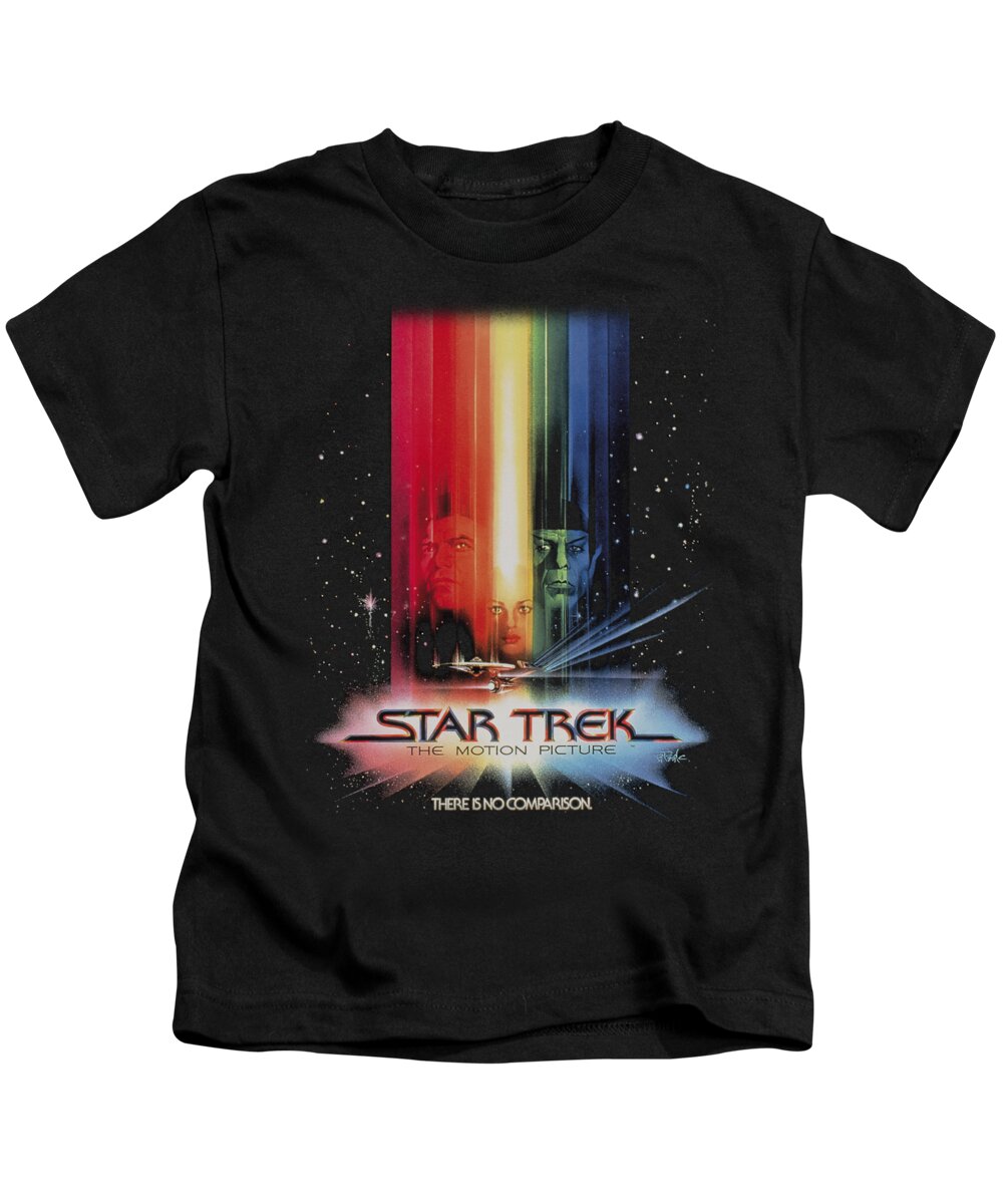 Star Trek Kids T-Shirt featuring the digital art Star Trek - Motion Picture Poster by Brand A