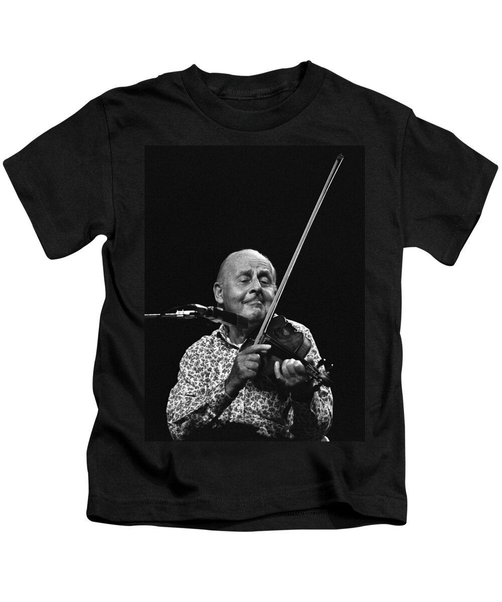 Stephane Grappelli Kids T-Shirt featuring the photograph Stephane Grappelli  by Dragan Kudjerski