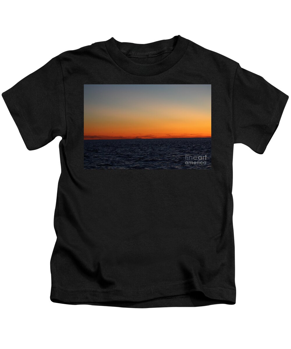 Sunset Over Point Lookout Kids T-Shirt featuring the photograph Sunset over Point Lookout by John Telfer