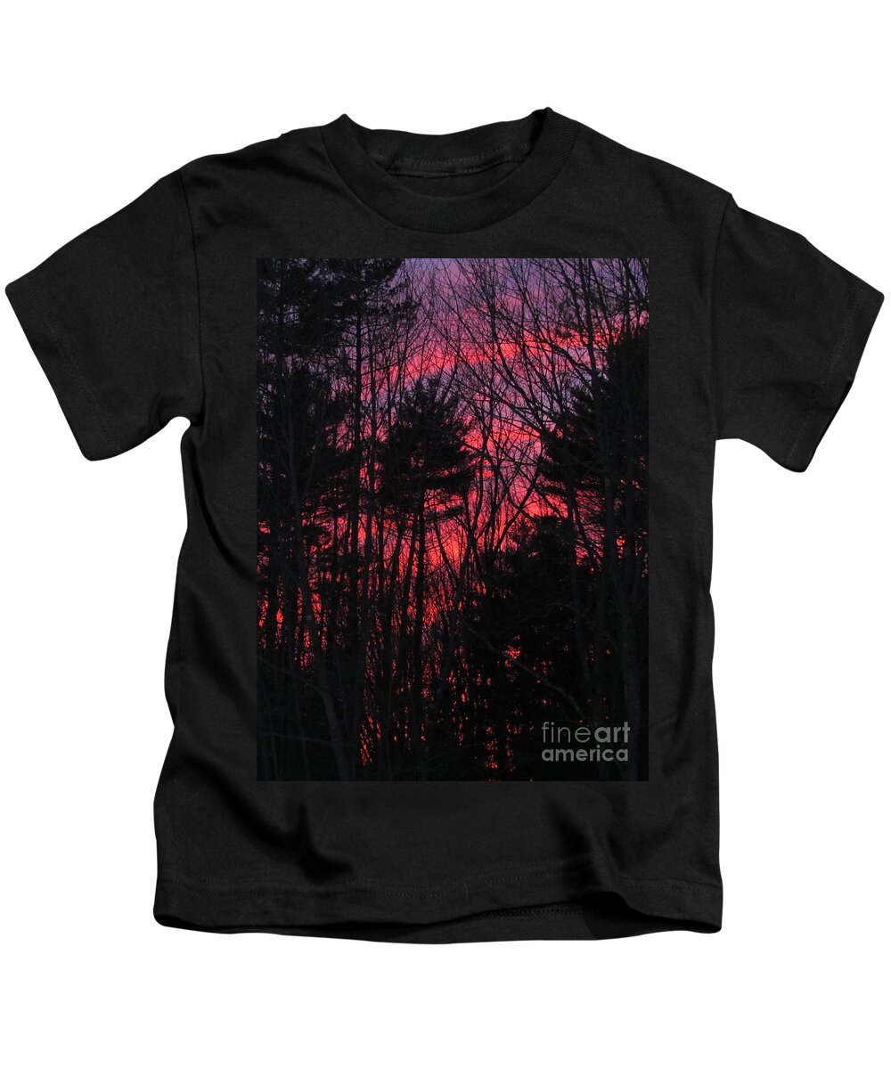 Sunset Kids T-Shirt featuring the photograph Sunset Silhouetts by Elizabeth Dow