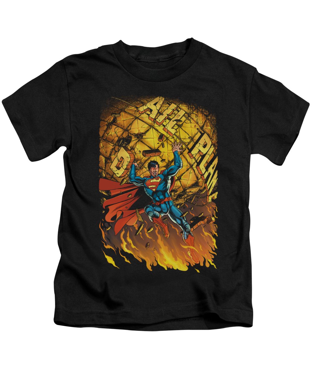 Superman Kids T-Shirt featuring the digital art Superman - Superman #1 by Brand A