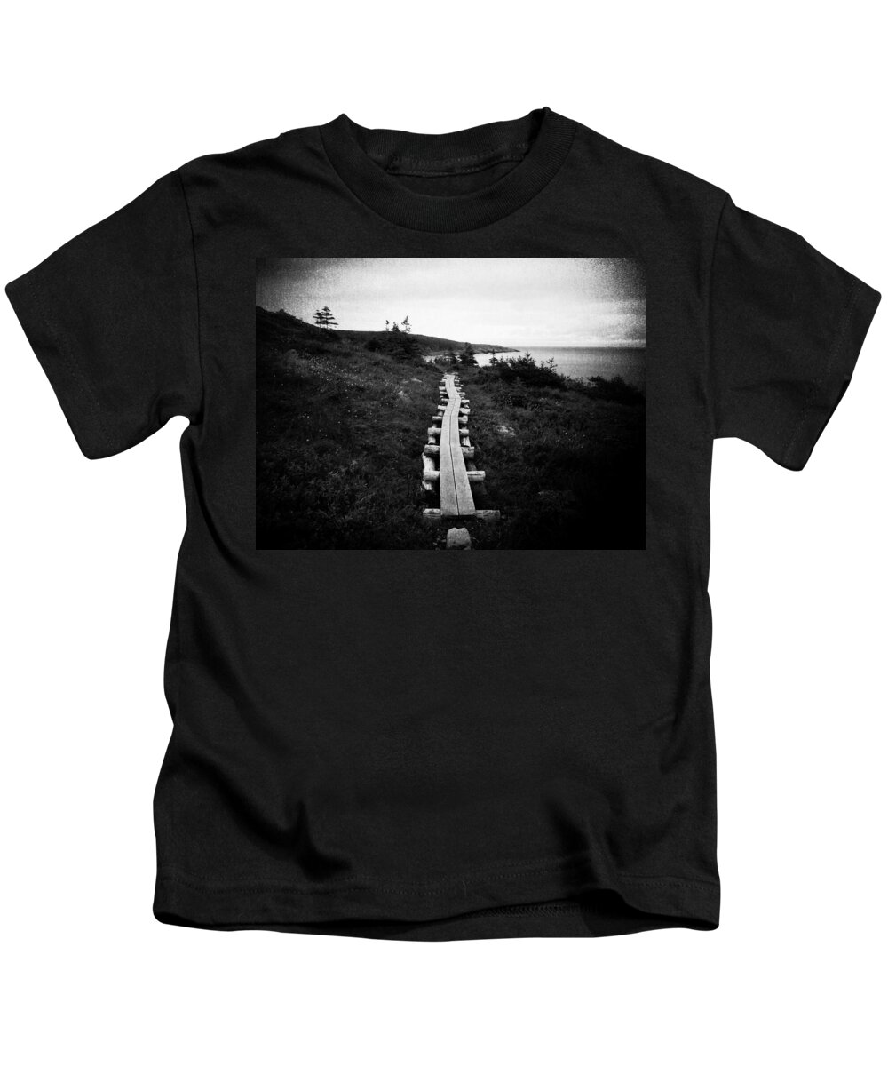 Sea Kids T-Shirt featuring the photograph Take Me to the Sea - East Coast Trail by Zinvolle Art