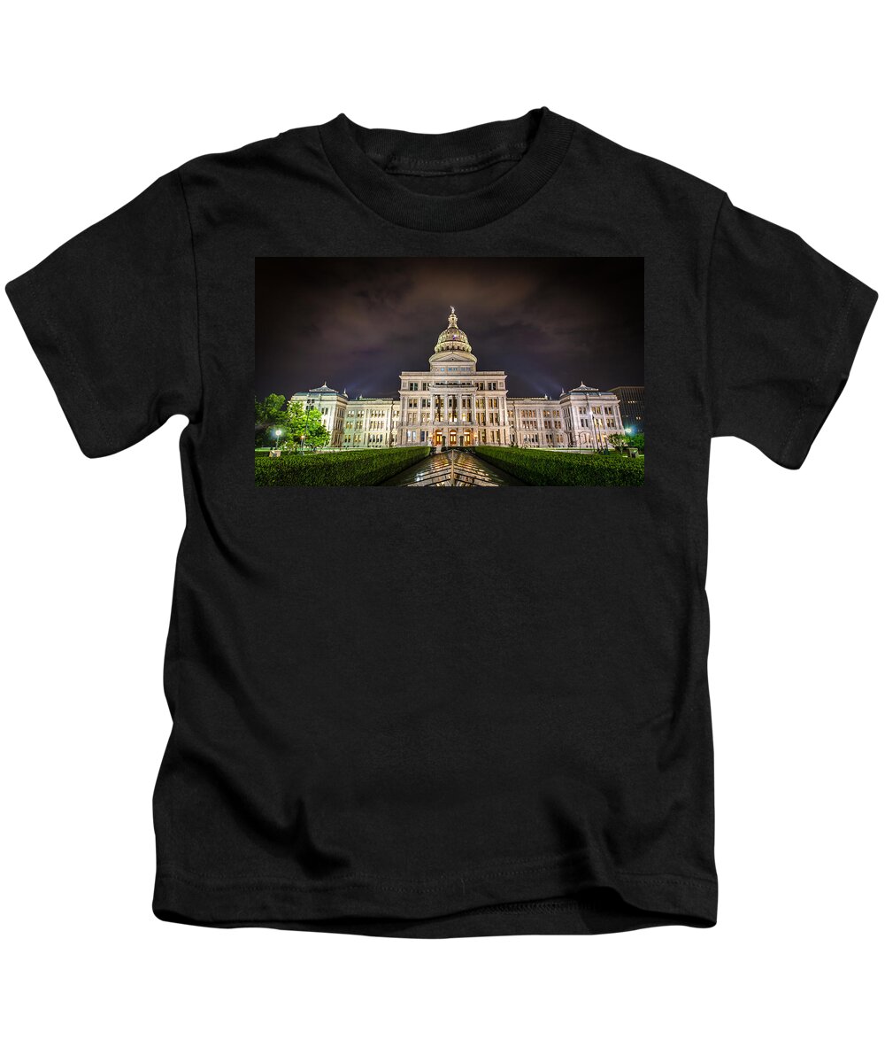 Capitol Kids T-Shirt featuring the photograph Texas Capitol Building by David Morefield