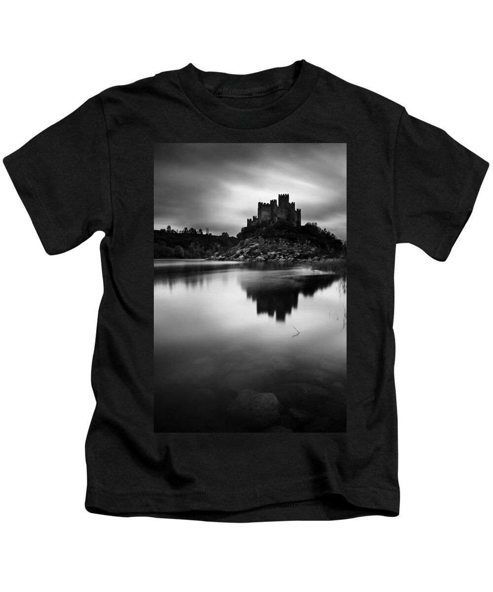 Castle Kids T-Shirt featuring the photograph The Almourol castle by Jorge Maia
