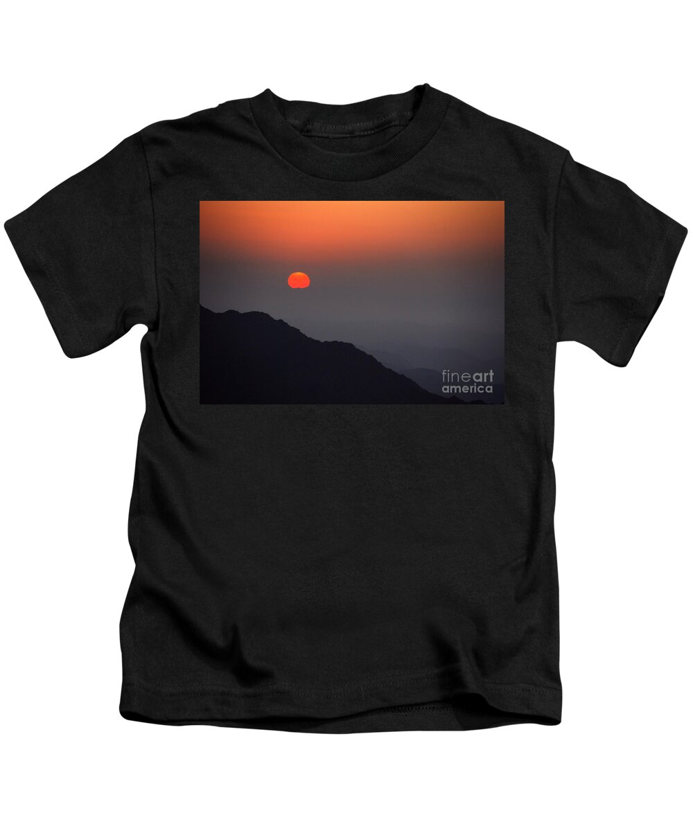 Sunrise Kids T-Shirt featuring the photograph The Beginning by Hannes Cmarits