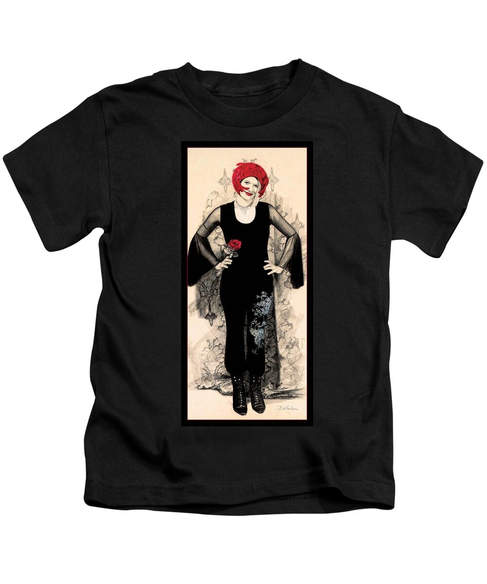 Whelan Art Kids T-Shirt featuring the painting The Entertainer by Patrick Whelan