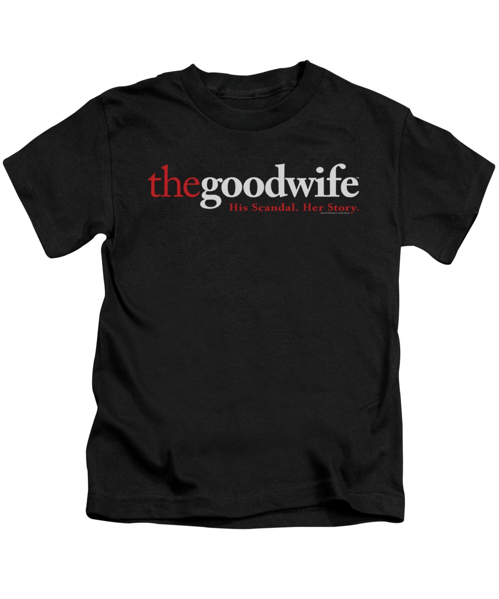 The Good Wife Kids T-Shirt featuring the digital art The Good Wife - Logo by Brand A