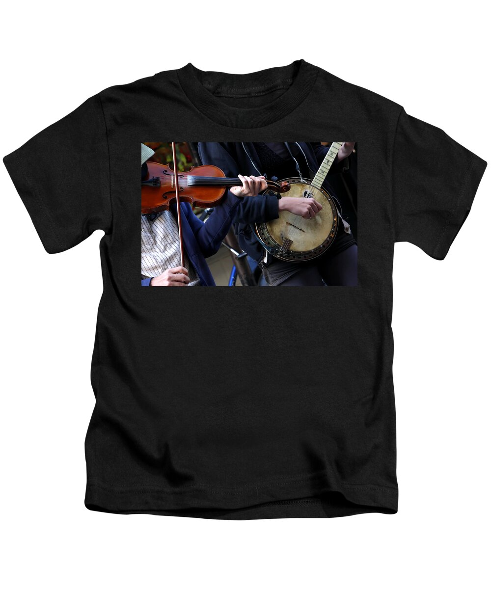 Kg Kids T-Shirt featuring the photograph The Hands of Jazz by KG Thienemann