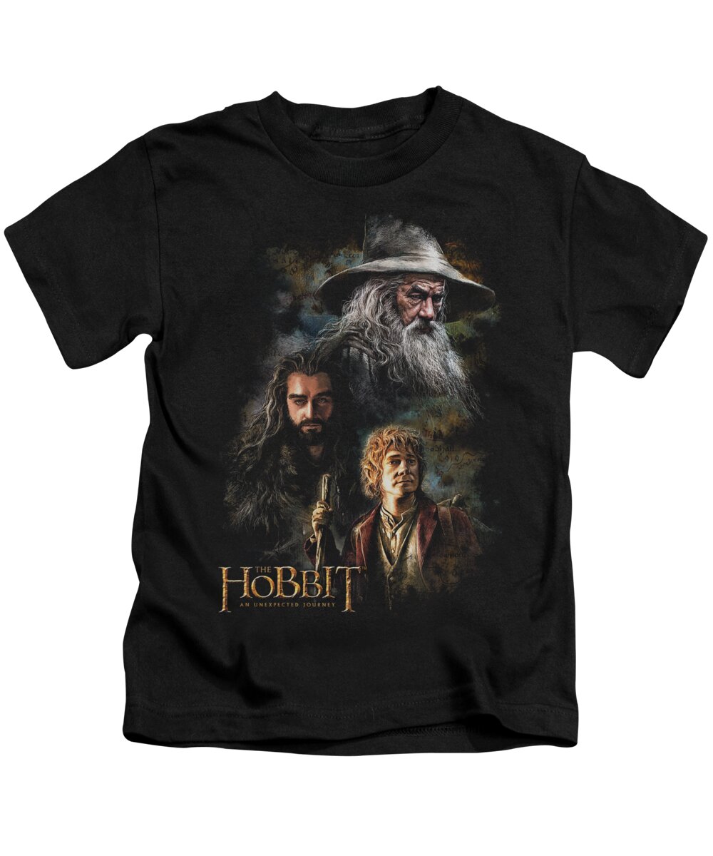 The Hobbit Kids T-Shirt featuring the digital art The Hobbit - Painting by Brand A
