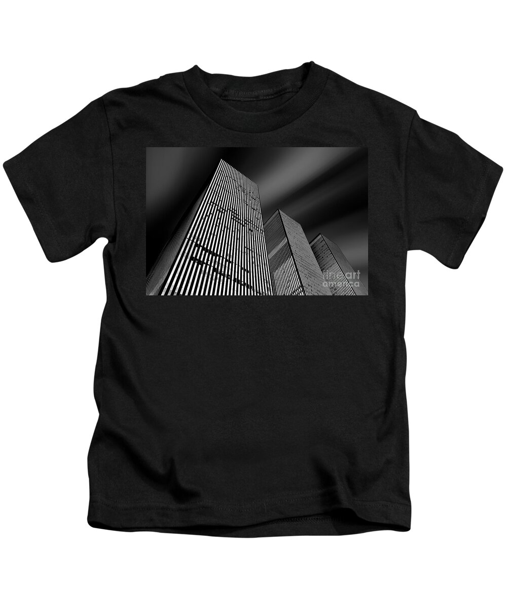 New York City Kids T-Shirt featuring the photograph Three Towers by Az Jackson
