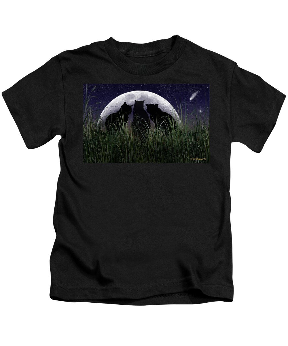 2d Kids T-Shirt featuring the digital art Threefold by Brian Wallace