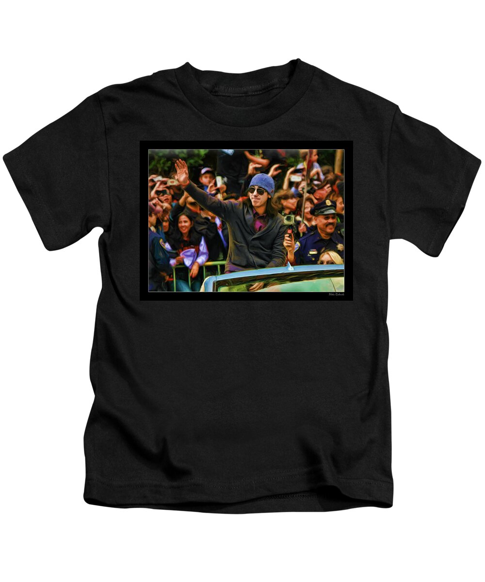 Tim Lincecum Kids T-Shirt featuring the photograph Tim Lincecum World Series 2012 by Blake Richards
