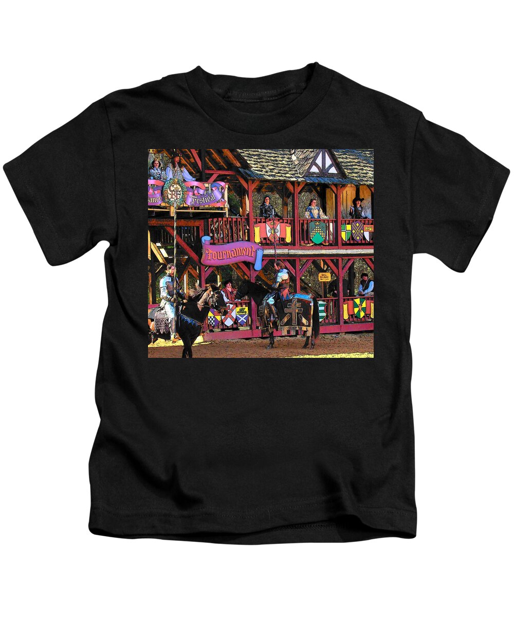 Fine Art Kids T-Shirt featuring the photograph Tournament by Rodney Lee Williams