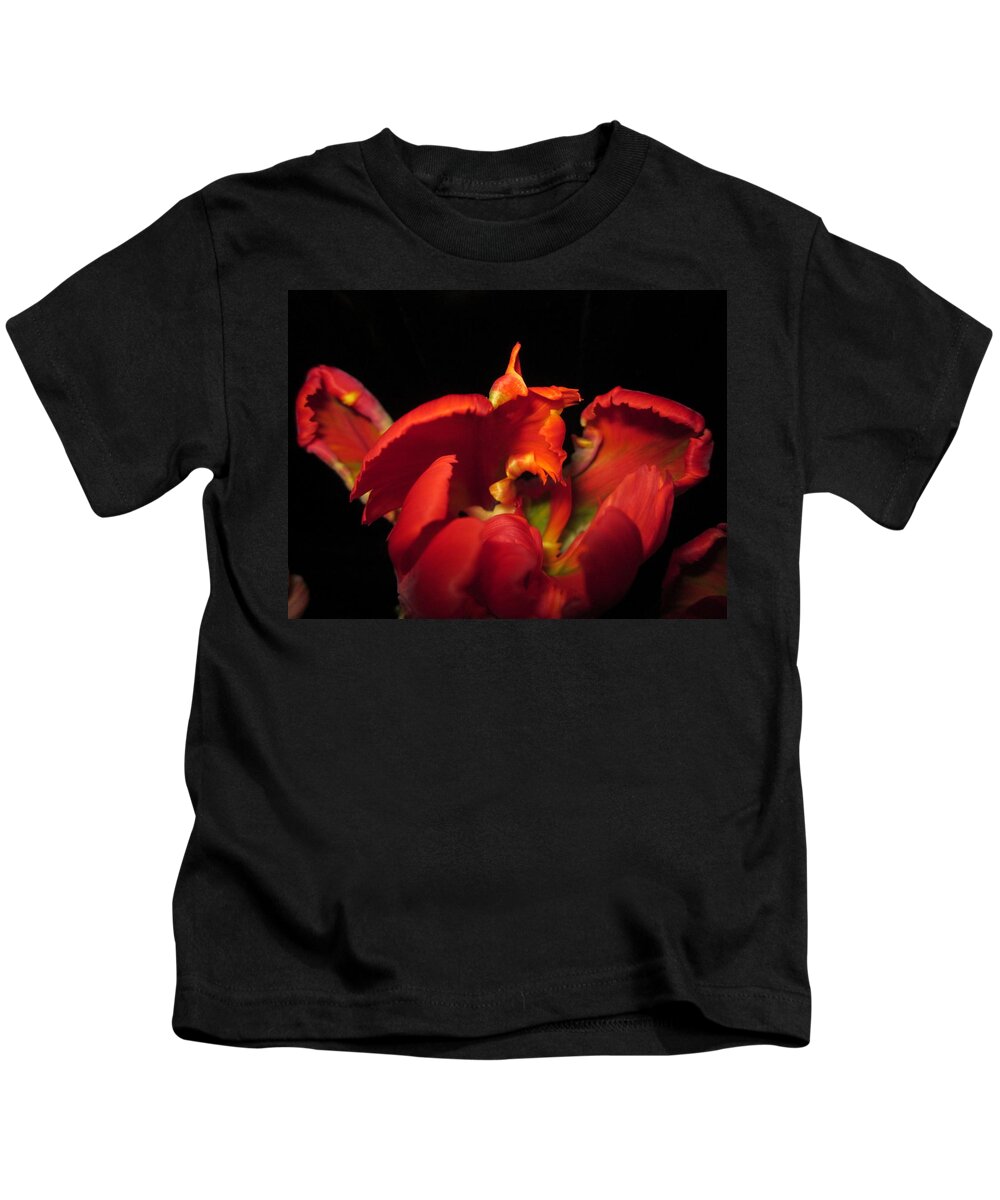 Tulip Kids T-Shirt featuring the photograph Tulipmelancholy by Rosita Larsson