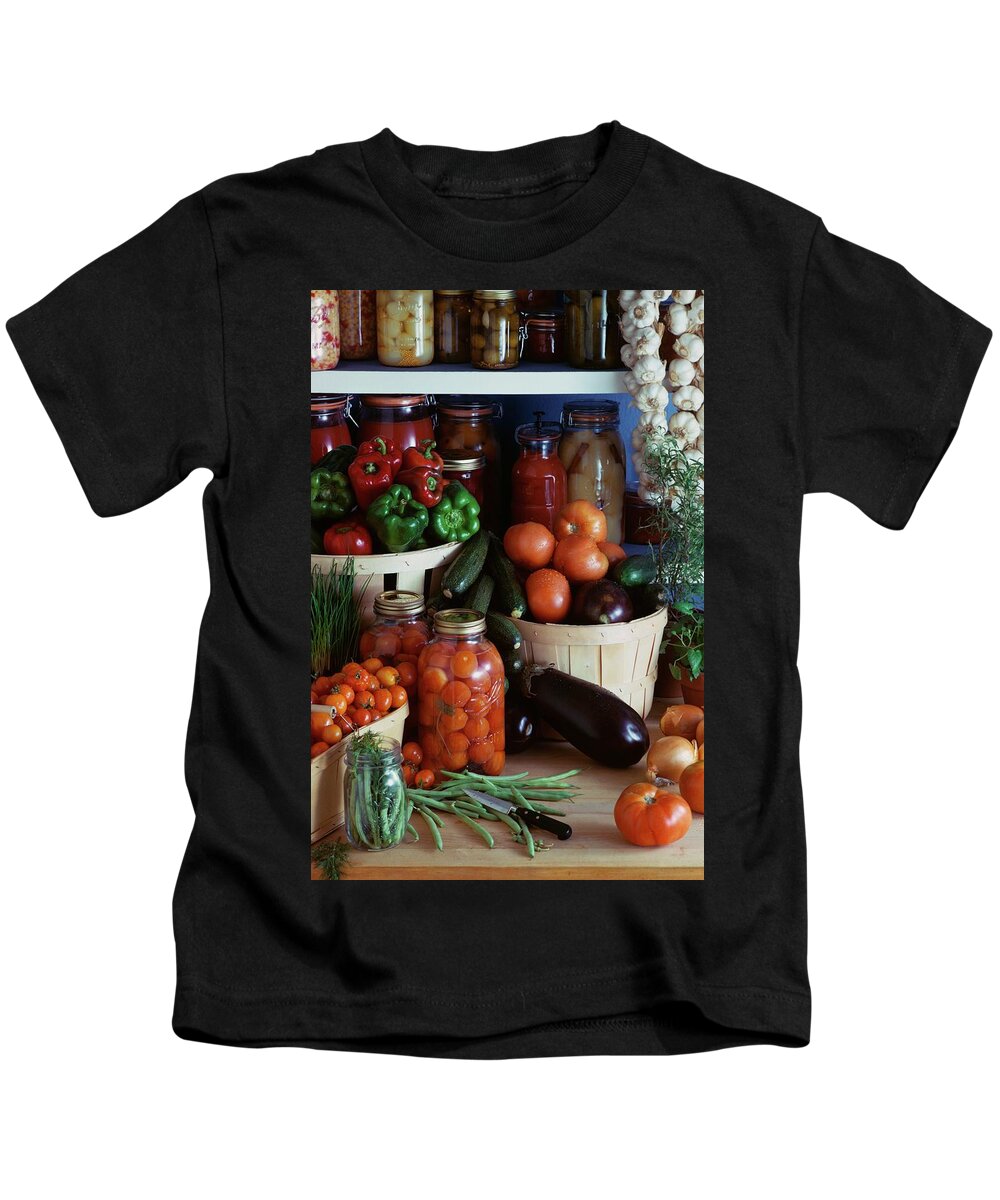Still Life Kids T-Shirt featuring the photograph Vegetables For Pickling by Emerick Bronson
