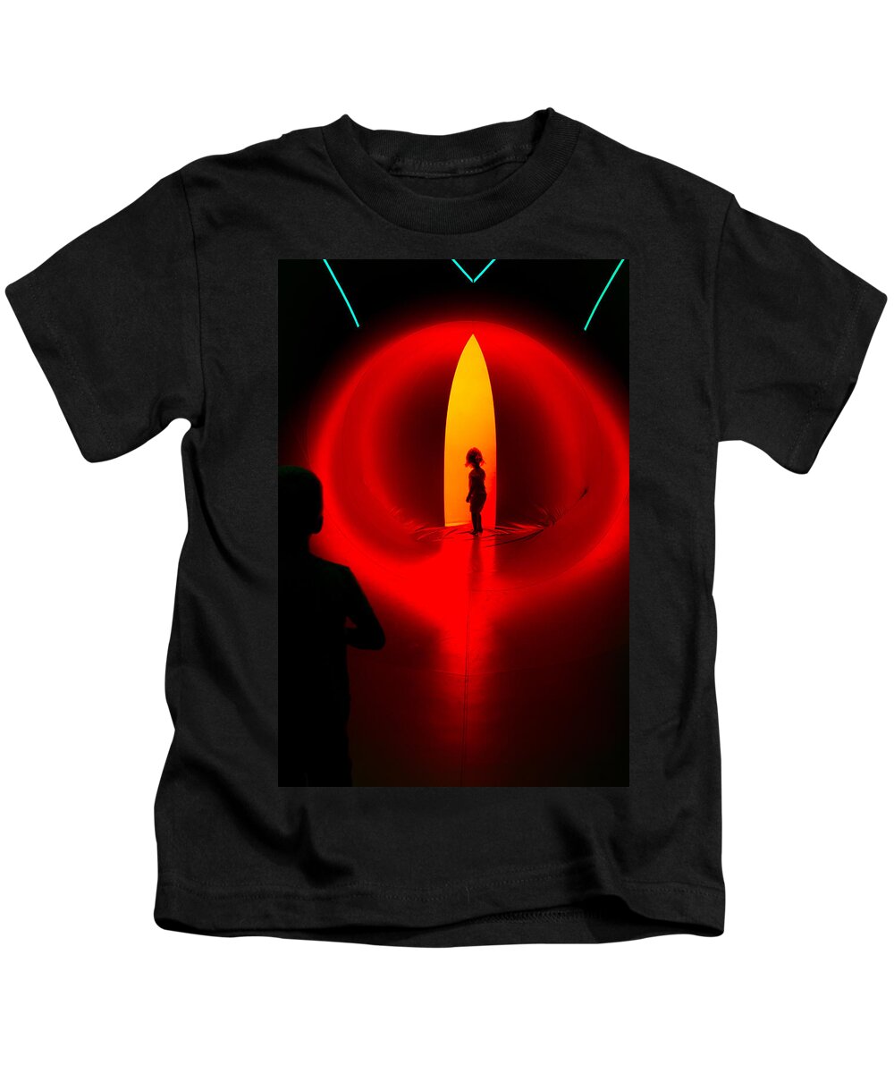 Abstract Kids T-Shirt featuring the photograph Walking With Light 9 by Christie Kowalski