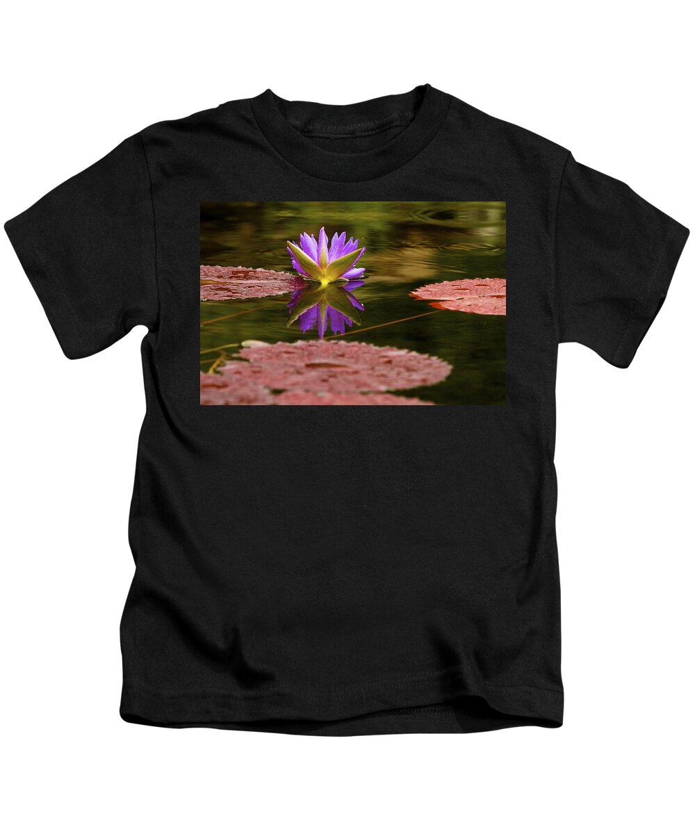 Water Lily Kids T-Shirt featuring the photograph Water Lily by John Babis