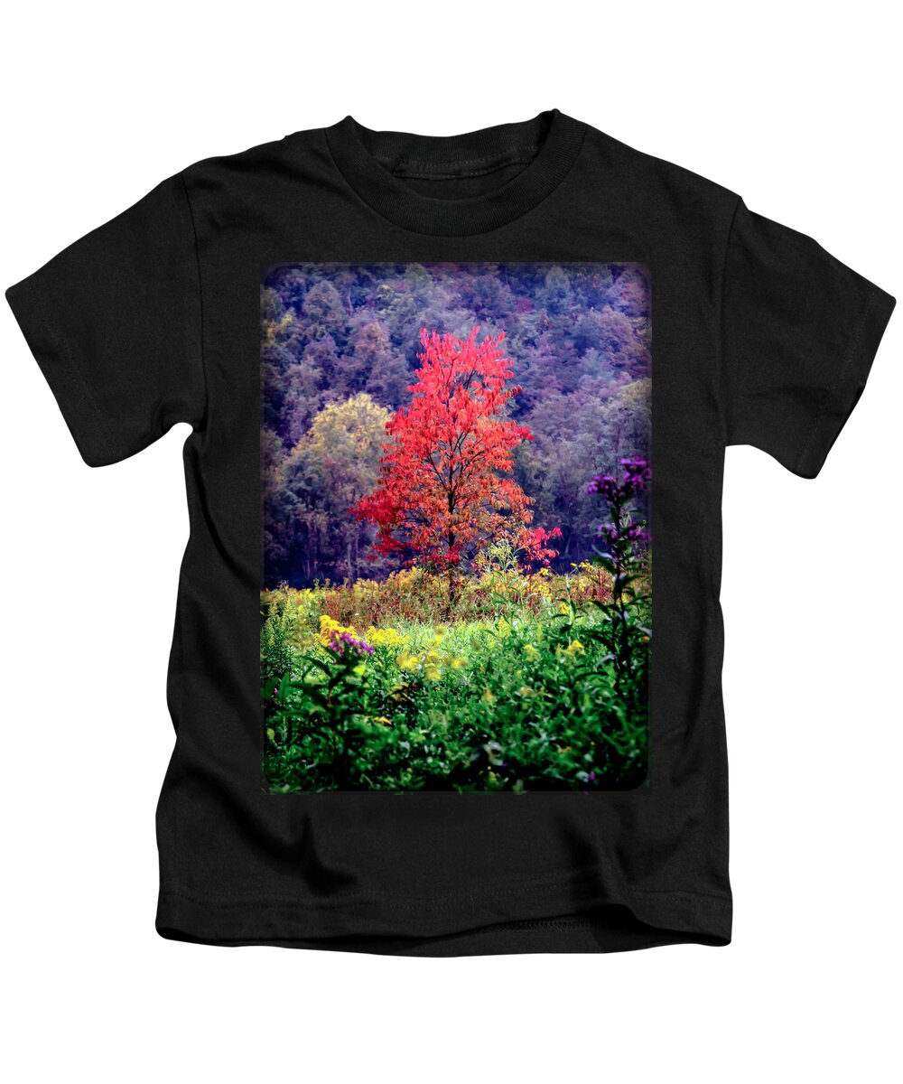 Wildflowers Kids T-Shirt featuring the photograph Wildwood Flowers by Karen Wiles
