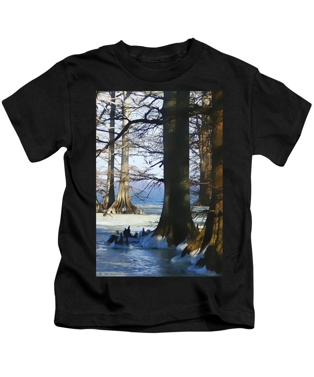 Reelfoot Lake Kids T-Shirt featuring the photograph Winter at Reelfoot Lake by Bonnie Willis