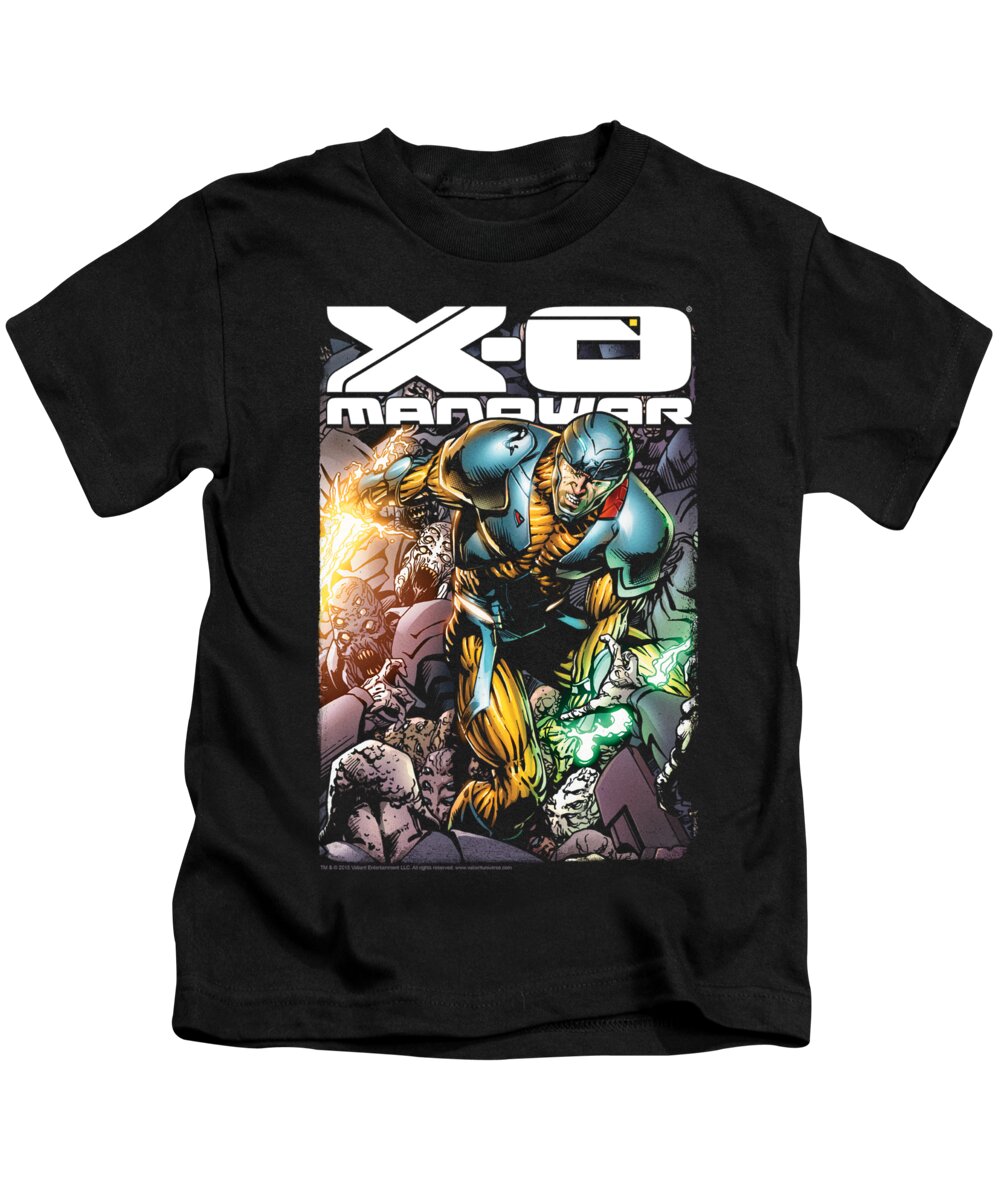  Kids T-Shirt featuring the digital art Xo Manowar - Pit by Brand A