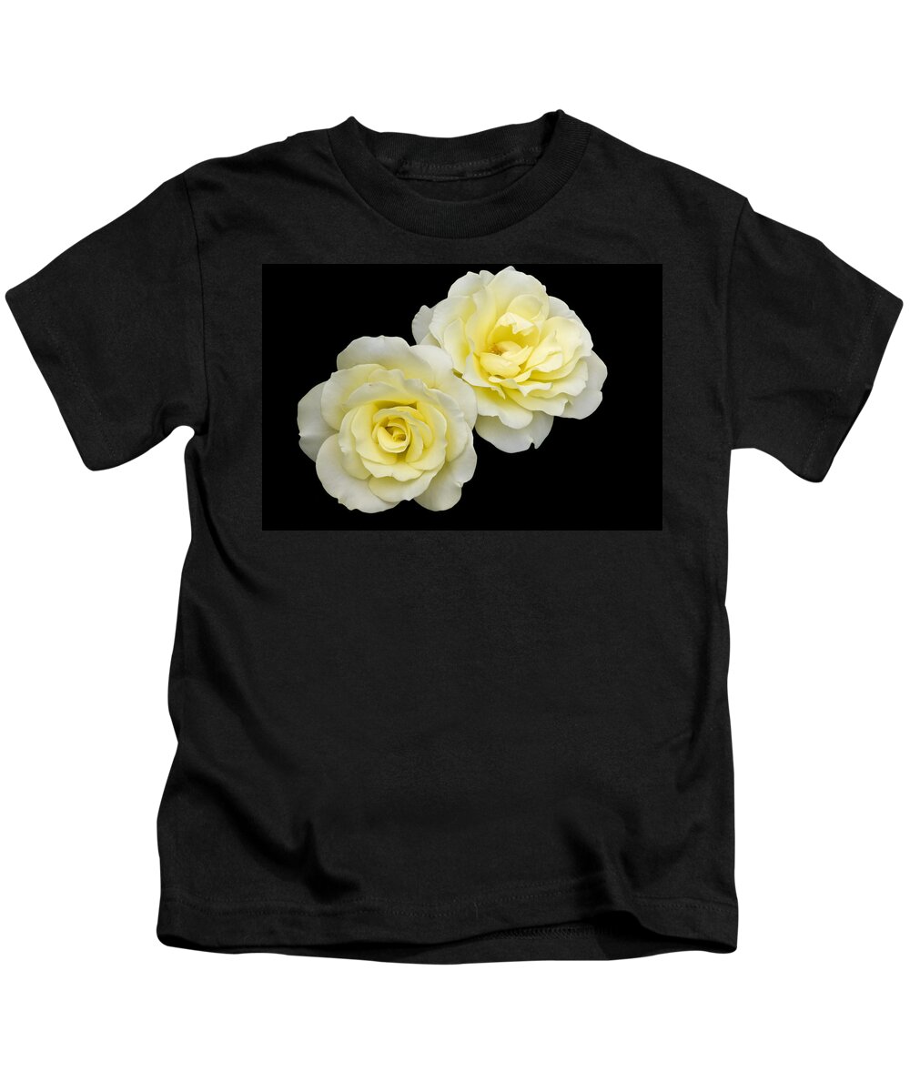 Rose Kids T-Shirt featuring the photograph Yellow Roses by Sue Leonard