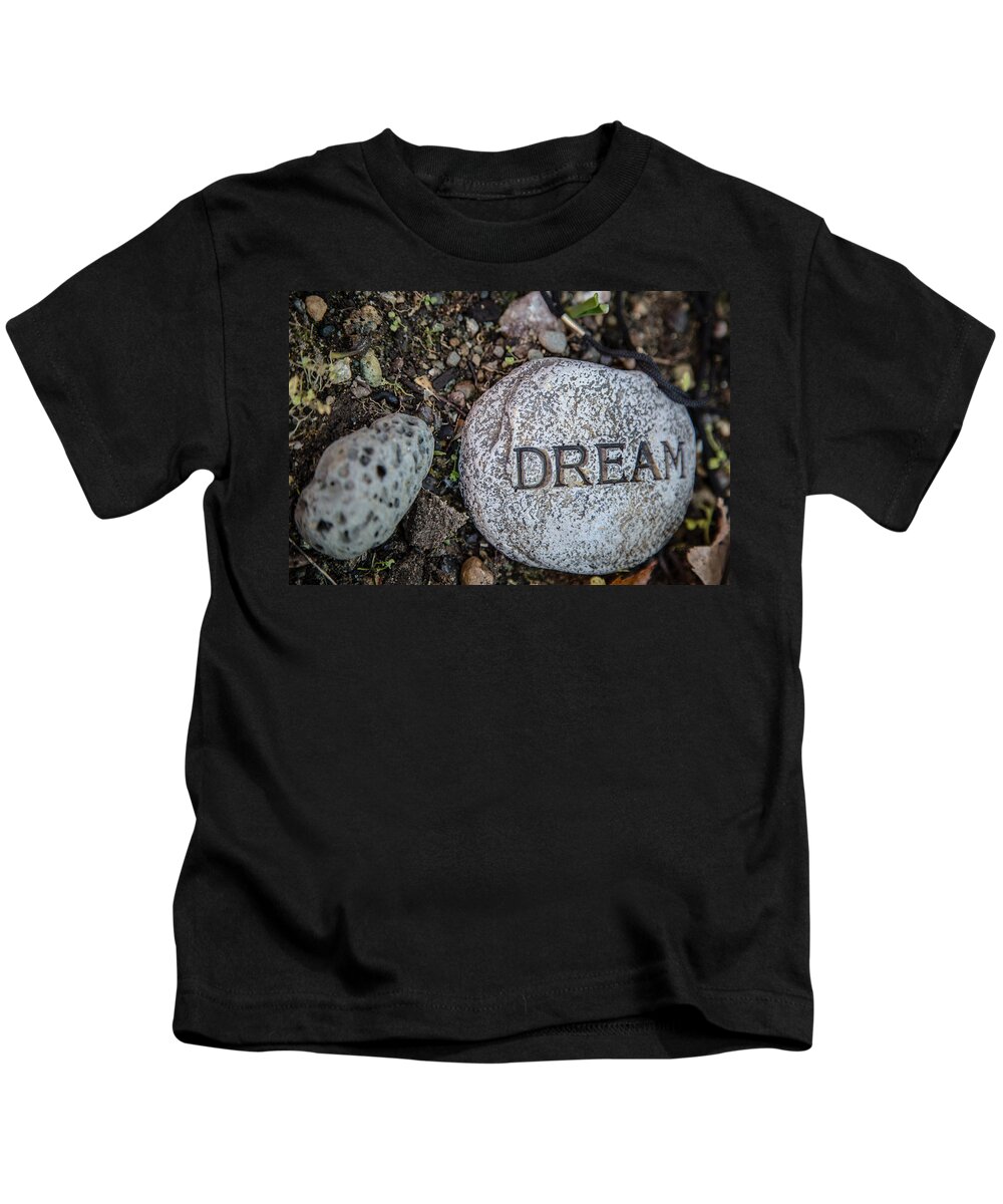 Dream Kids T-Shirt featuring the photograph Zen stone Dream by Eti Reid