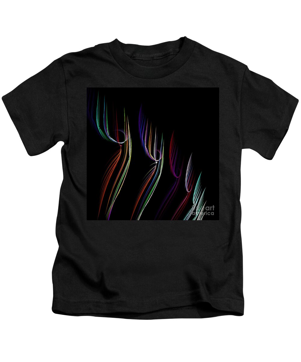 Fractal Digital Art Kids T-Shirt featuring the photograph Abstract 138 #1 by Mike Nellums