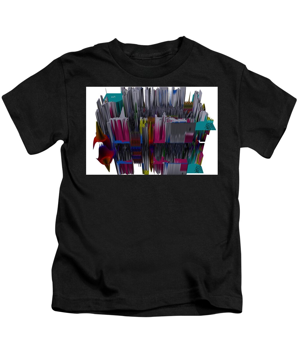 New York City Kids T-Shirt featuring the photograph New York City In Space #1 by Robert Margetts