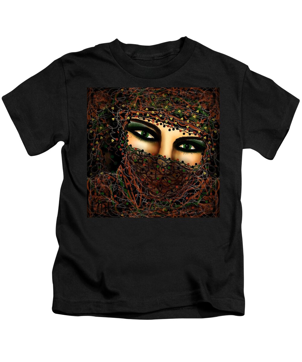 Seductive Kids T-Shirt featuring the mixed media Seductive #1 by Natalie Holland