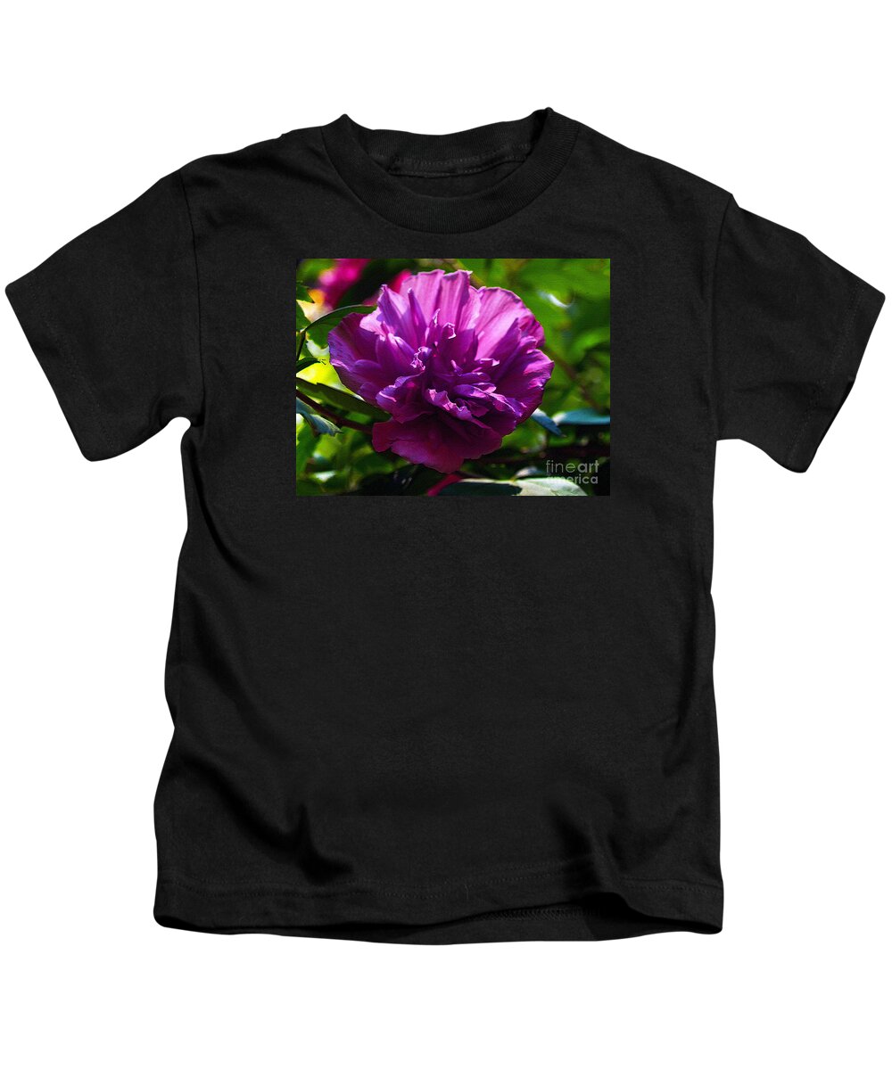 Flower Painting Kids T-Shirt featuring the painting Althea II by Patricia Griffin Brett