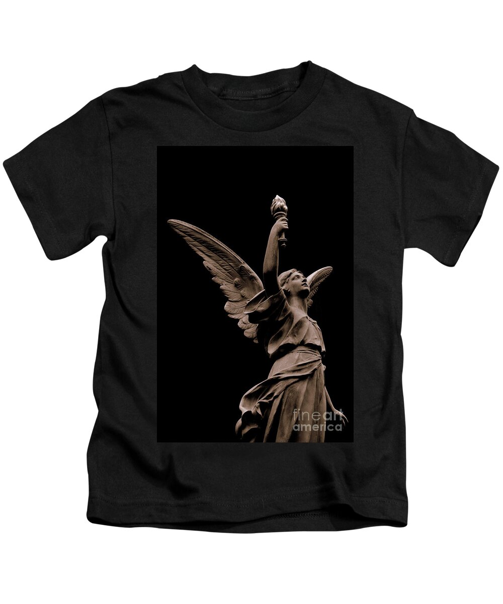 Angel Kids T-Shirt featuring the photograph Angels on High by Anjanette Douglas
